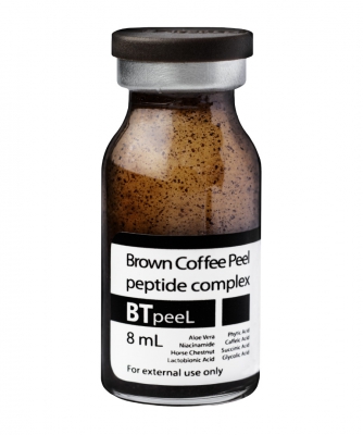 BTpeel - Коричневый кофейный пилинг противокуперозный омолаживающий, 8 мл