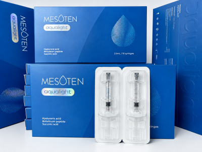 Mesoten - Aqua light "кожа дельфина" Коробка 10 Шприцев
